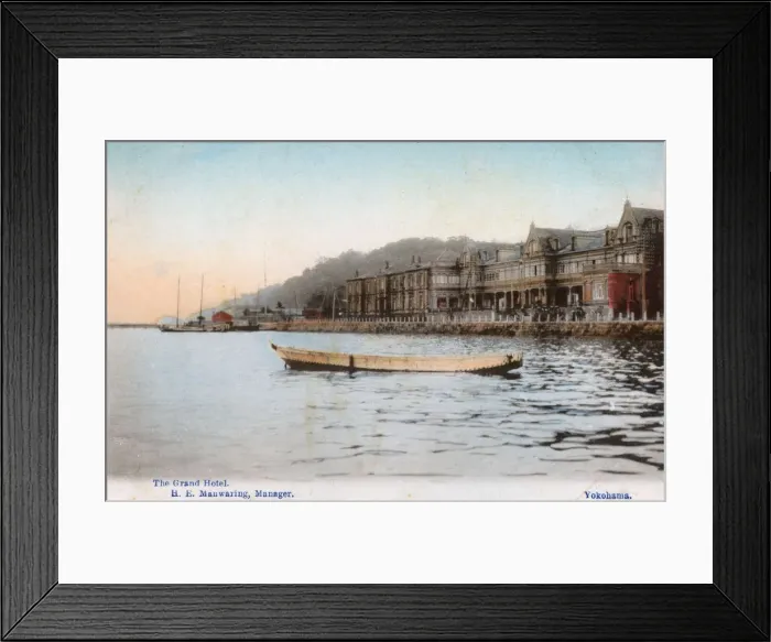 Framed Print : Grand Hotel from the water, Yokohama, Japan Framed Print : Grand Hotel from the water, Yokohama, Japan
