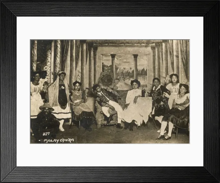 Framed Print : Malay Opera players, Singapore Framed Print : Malay Opera players, Singapore