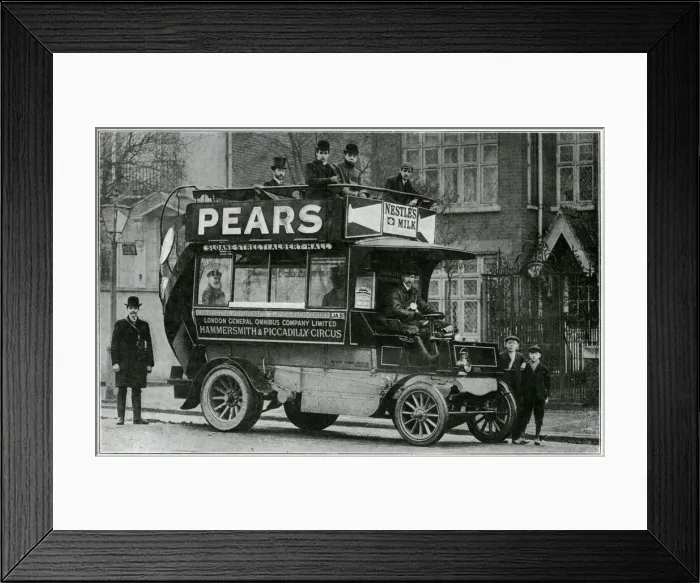 Framed Print : Omnibus on the road 1905 Framed Print : Omnibus on the road 1905