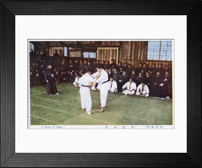 Framed Print : A bout of judo, Tokyo, Japan Framed Print : A bout of judo, Tokyo, Japan