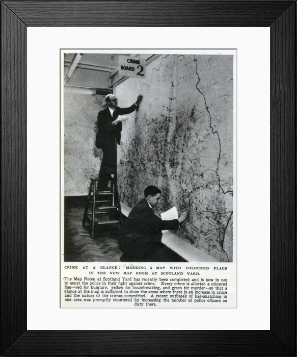 Framed Print : New Map Room at Scotland Yard Framed Print : New Map Room at Scotland Yard