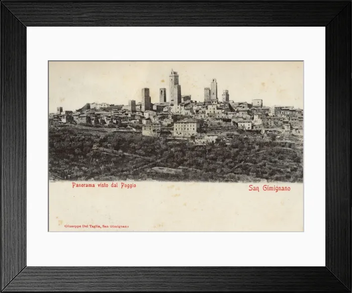 Framed Print : General view of San Gimignano, Tuscany, Italy