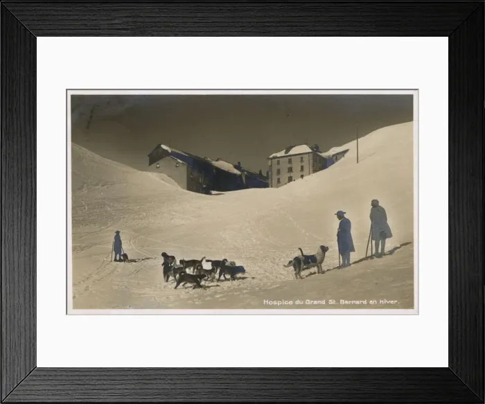Framed Print : Grand St Bernard Hospice, Switzerland Framed Print : Grand St Bernard Hospice, Switzerland
