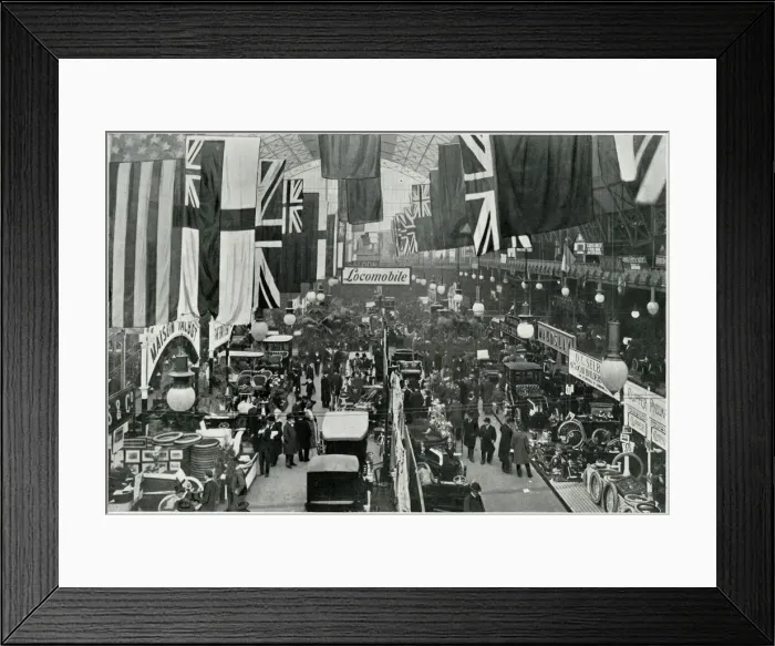 Framed Print : Automobile exhibition 1903 Framed Print : Automobile exhibition 1903