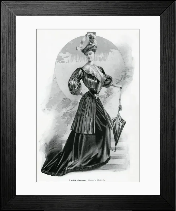 Framed Print : Fashionable womens clothing 1905 Framed Print : Fashionable womens clothing 1905