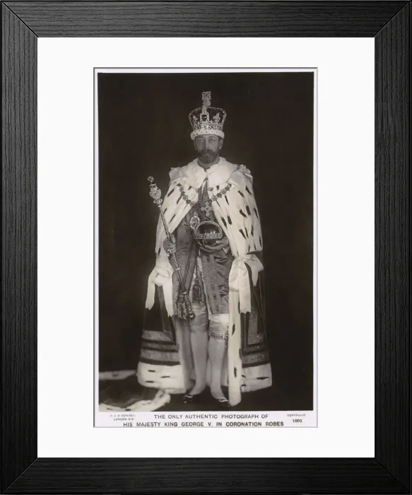 Framed Print : King George V in coronation robes Framed Print : King George V in coronation robes