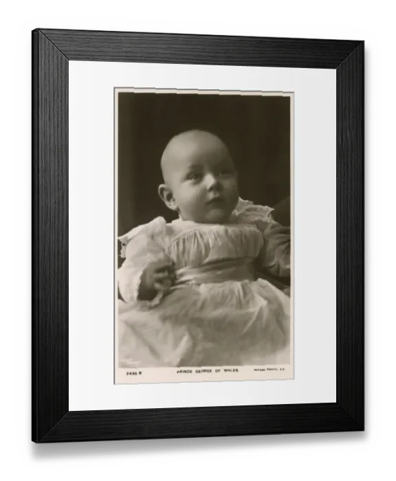 Framed Print : Prince George of Wales as a baby, later Duke of Kent Framed Print : Prince George of Wales as a baby, later Duke of Kent