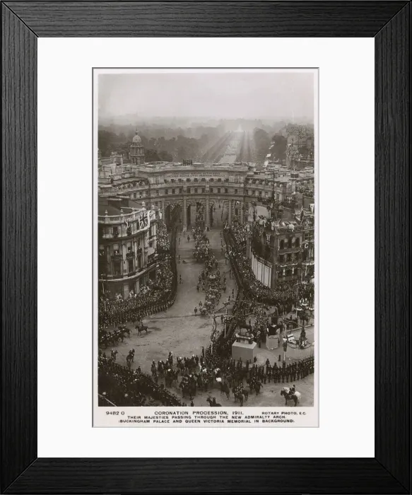 Framed Print : Coronation Procession, Admiralty Arch, London Framed Print : Coronation Procession, Admiralty Arch, London