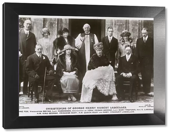 Group photo, Christening of George Henry Hubert Lascelles