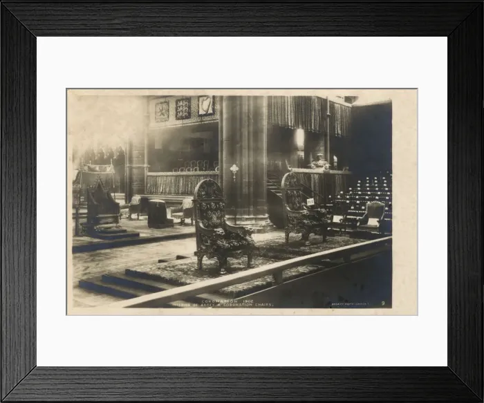 Framed Print : Coronation of King Edward VII and Queen Alexandra Framed Print : Coronation of King Edward VII and Queen Alexandra