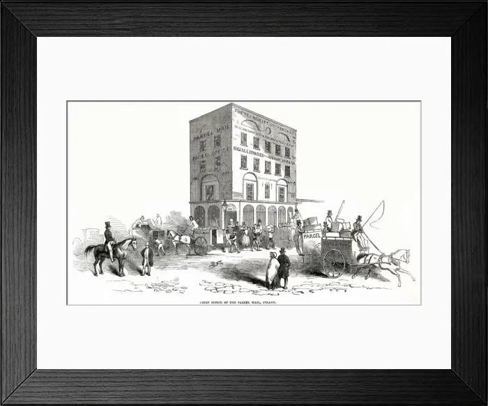 Framed Print : Chief office of the parcel mail 1849 Framed Print : Chief office of the parcel mail 1849