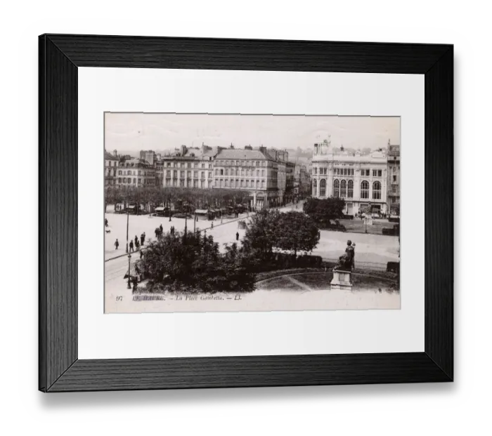 Framed Print : La Place Gambetta, Le Havre, Northern France Framed Print : La Place Gambetta, Le Havre, Northern France