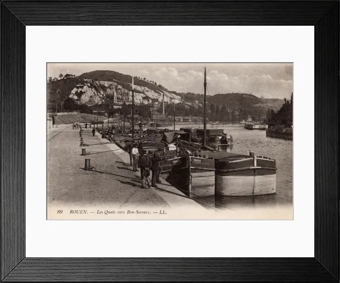 Framed Print : River Seine at Rouen, Northern France Framed Print : River Seine at Rouen, Northern France