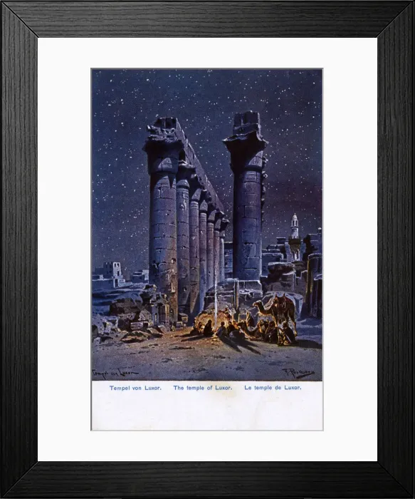 Framed Print : Temple of Luxor, Luxor (ancient Thebes), Egypt Framed Print : Temple of Luxor, Luxor (ancient Thebes), Egypt