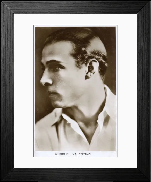 Framed Print : Rudolph Valentino, Italian-American film star Framed Print : Rudolph Valentino, Italian-American film star