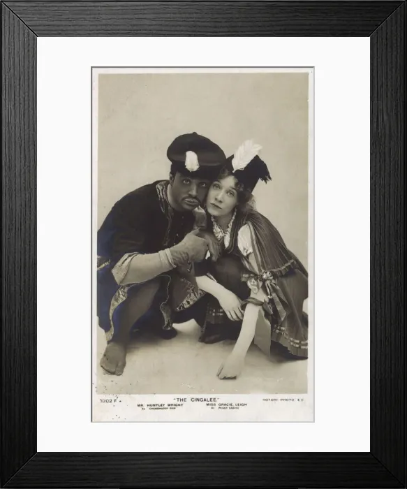 Framed Print : Huntley Wright and Gracie Leigh in The Cingalee Framed Print : Huntley Wright and Gracie Leigh in The Cingalee