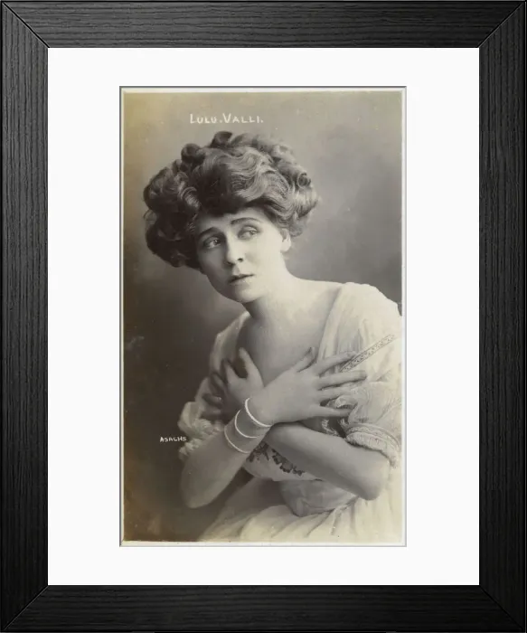 Framed Print : Lulu Valli, actress and former child star Framed Print : Lulu Valli, actress and former child star
