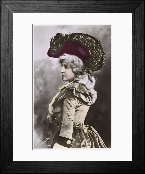 Framed Print : Lily Langtry, British-American actress and producer Framed Print : Lily Langtry, British-American actress and producer