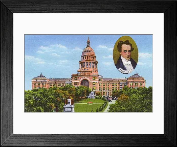 Framed Print : Postcard booklet, State Capitol, Austin, Texas, USA Framed Print : Postcard booklet, State Capitol, Austin, Texas, USA