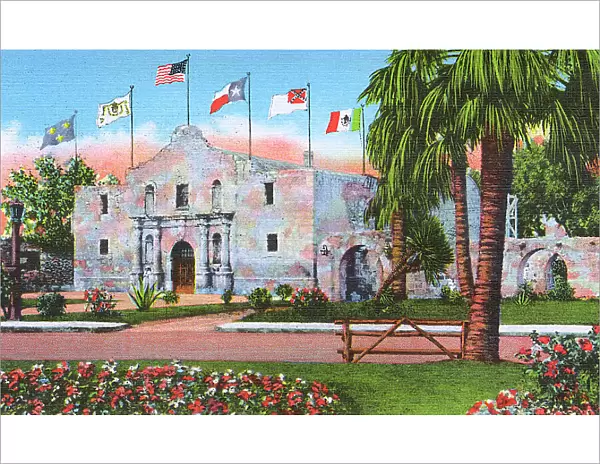 Postcard booklet, The Alamo, San Antonio, Texas, USA