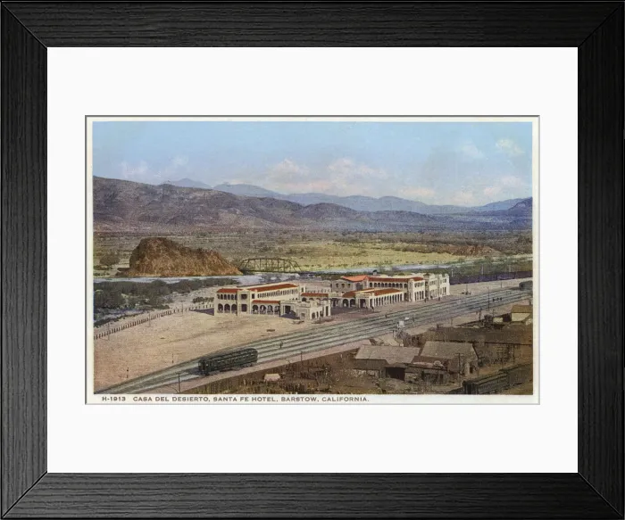 Framed Print : Casa del Desierto, Santa Fe Hotel, Barstow, California, USA Framed Print : Casa del Desierto, Santa Fe Hotel, Barstow, California, USA