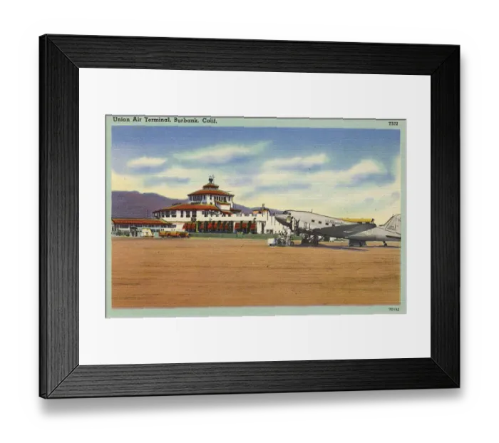 Framed Print : Union Air Terminal, Burbank, California, USA Framed Print : Union Air Terminal, Burbank, California, USA
