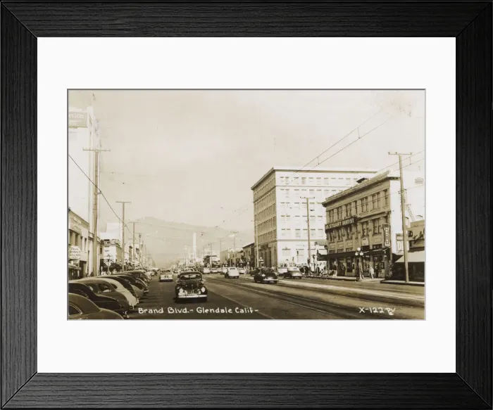 Framed Print : Brand Boulevard, Glendale, California, USA Framed Print : Brand Boulevard, Glendale, California, USA