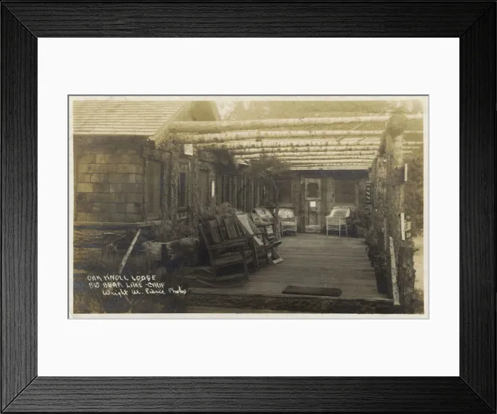 Framed Print : Oak Knoll Lodge, Big Bear Lake, California, USA Framed Print : Oak Knoll Lodge, Big Bear Lake, California, USA