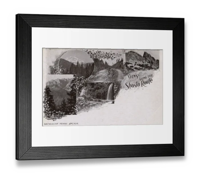 Framed Print : Views along the Shasta Route, California, USA Framed Print : Views along the Shasta Route, California, USA