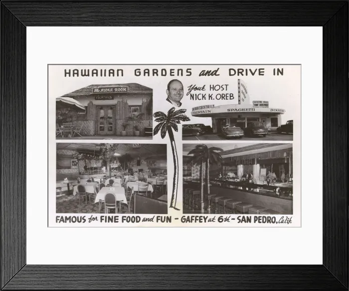 Framed Print : Hawaiian Gardens, San Pedro, Los Angeles, USA Framed Print : Hawaiian Gardens, San Pedro, Los Angeles, USA