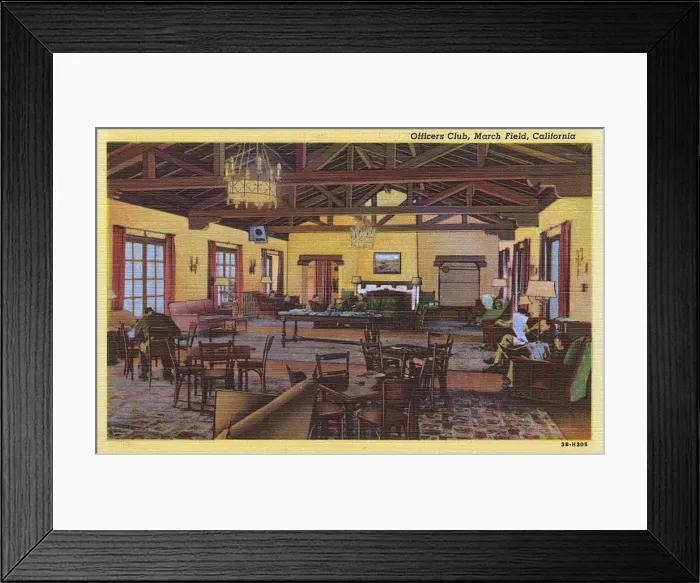 Framed Print : Officers Club, March Field, California, USA Framed Print : Officers Club, March Field, California, USA