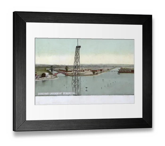 Framed Print : Lake and Lagoon at Venice, California, USA Framed Print : Lake and Lagoon at Venice, California, USA