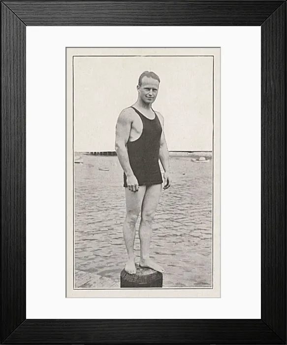 Framed Print : Harold Whitey Packman, deep sea diver, Santa Catalina, USA Framed Print : Harold Whitey Packman, deep sea diver, Santa Catalina, USA