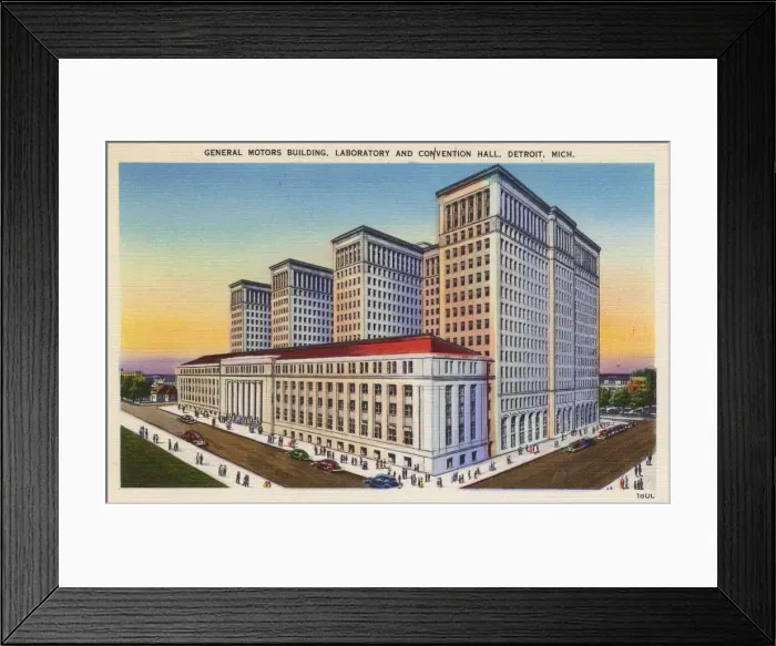 Framed Print : General Motors building, Detroit, Michigan, USA Framed Print : General Motors building, Detroit, Michigan, USA