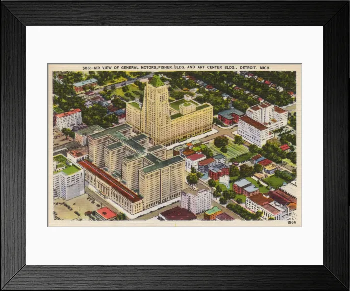 Framed Print : General Motors and other buildings, Detroit, Michigan, USA Framed Print : General Motors and other buildings, Detroit, Michigan, USA