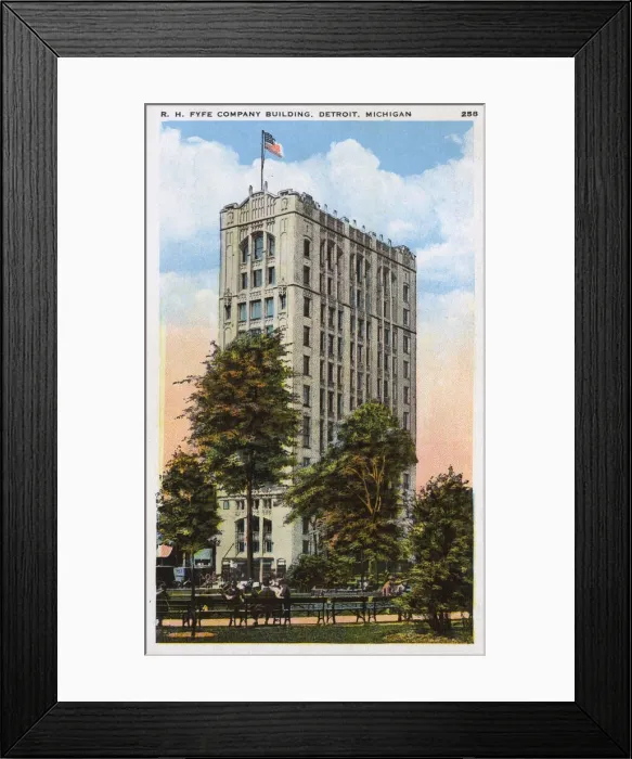 Framed Print : R H Fyfe Company building, Detroit, Michigan, USA Framed Print : R H Fyfe Company building, Detroit, Michigan, USA