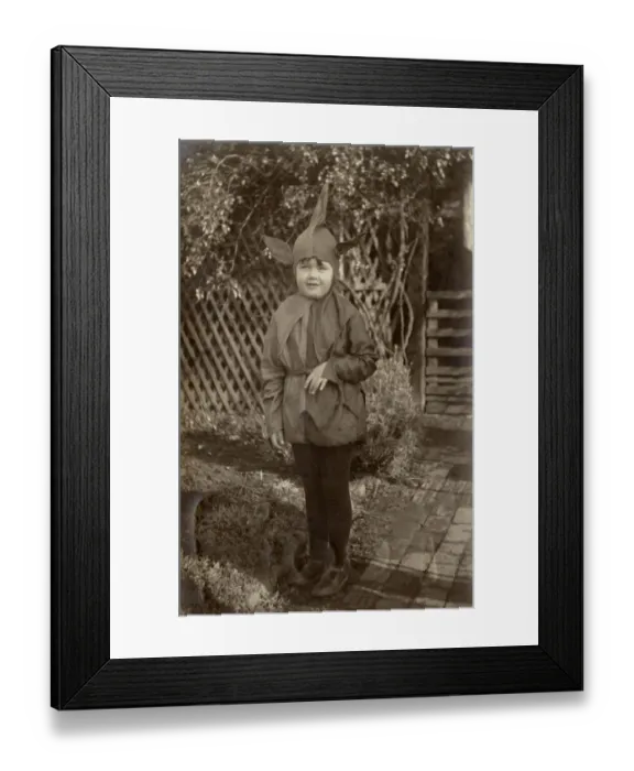 Framed Print : Fancy dress - child in pixie costume Framed Print : Fancy dress - child in pixie costume