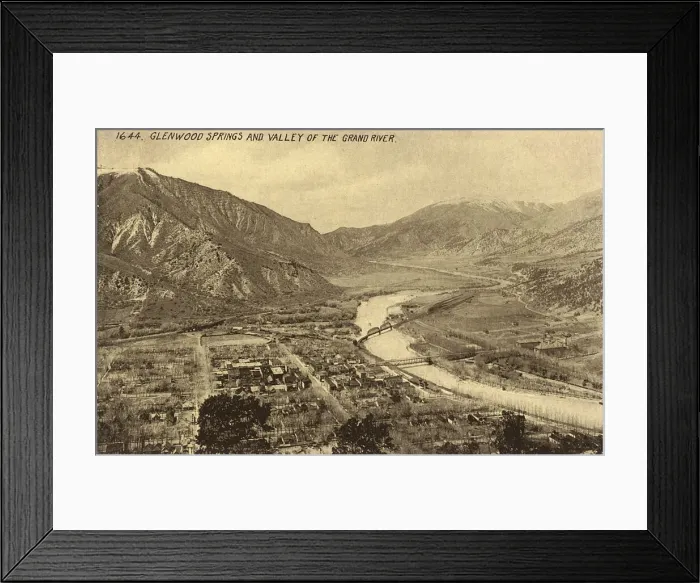 Framed Print : Glenwood Springs, Valley of the Grand River, Colorado, USA Framed Print : Glenwood Springs, Valley of the Grand River, Colorado, USA