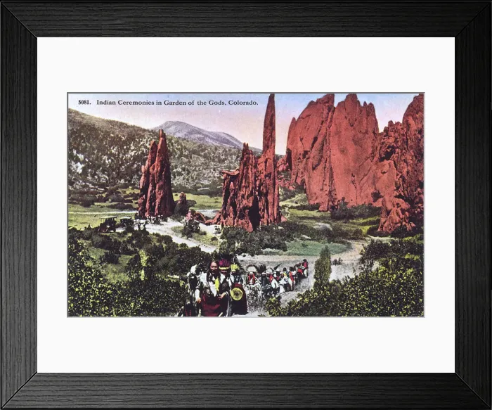 Framed Print : Indian ceremonies, Garden of the Gods, Colorado, USA Framed Print : Indian ceremonies, Garden of the Gods, Colorado, USA