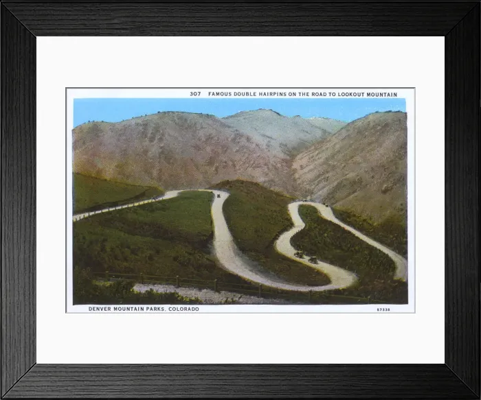 Framed Print : Hairpin bends, Denver Mountain Parks, Colorado, USA Framed Print : Hairpin bends, Denver Mountain Parks, Colorado, USA