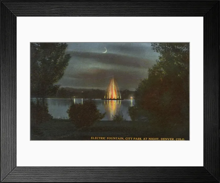 Framed Print : Electric Fountain, City Park, Denver, Colorado, USA Framed Print : Electric Fountain, City Park, Denver, Colorado, USA