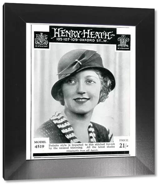 Advert for Henry Heath womens hats 1933