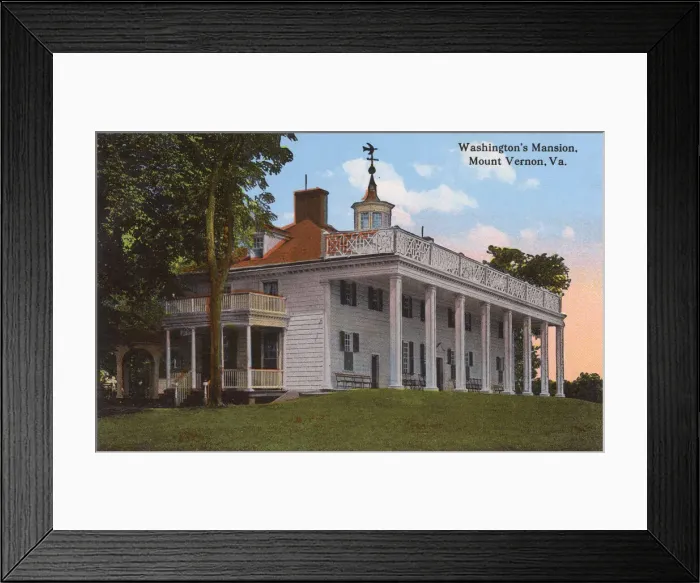 Framed Print : Washingtons Mansion, Mount Vernon, Virginia, USA Framed Print : Washingtons Mansion, Mount Vernon, Virginia, USA