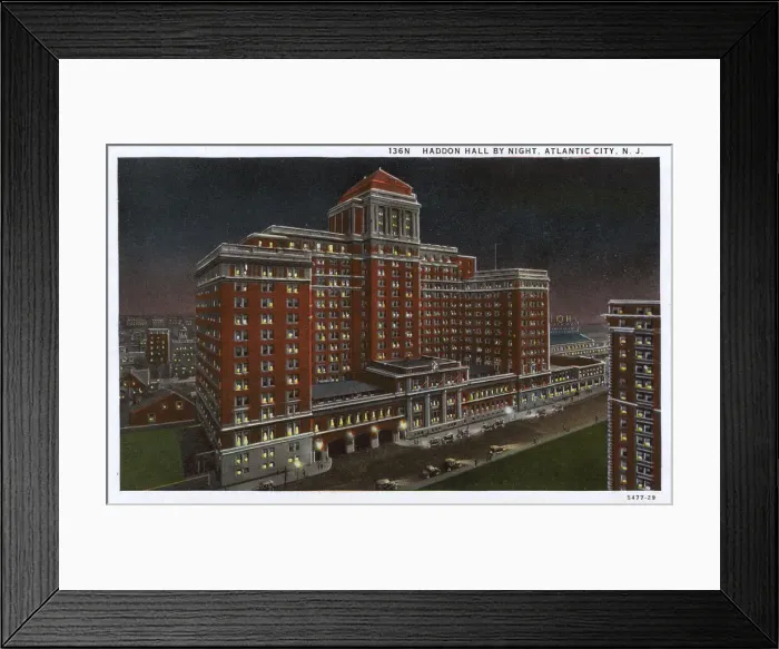 Framed Print : Haddon Hall by night, Atlantic City, New Jersey, USA Framed Print : Haddon Hall by night, Atlantic City, New Jersey, USA