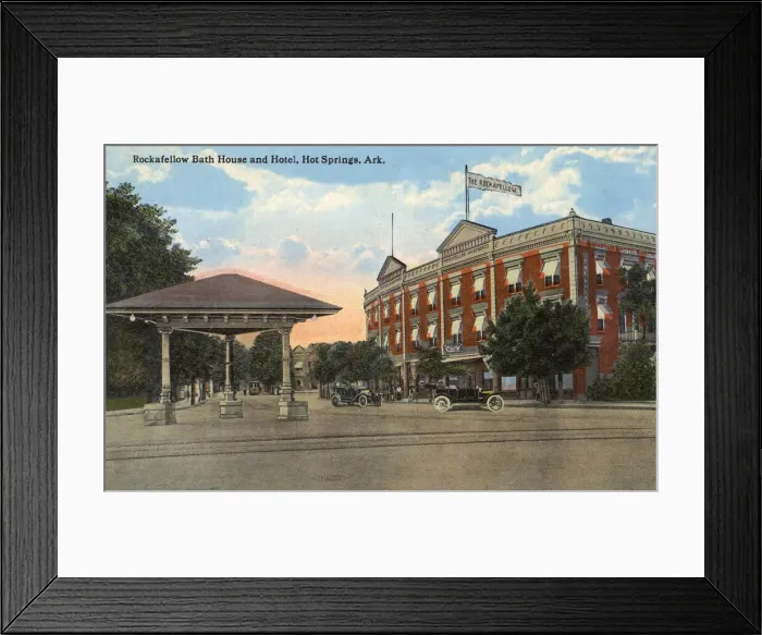 Framed Print : Rockafellow Bath House and Hotel, Hot Springs, Arkansas, USA Framed Print : Rockafellow Bath House and Hotel, Hot Springs, Arkansas, USA