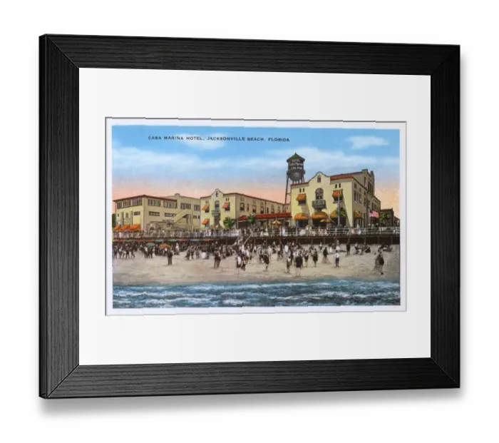 Framed Print : Casa Marina Hotel, Jacksonville beach, Florida, USA Framed Print : Casa Marina Hotel, Jacksonville beach, Florida, USA