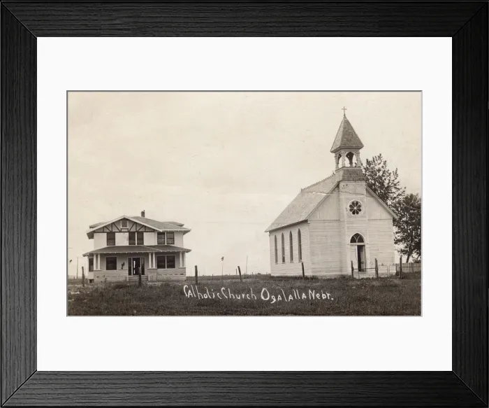 Framed Print : St Lukes Catholic Church, Ogallala, Nebraska, USA Framed Print : St Lukes Catholic Church, Ogallala, Nebraska, USA