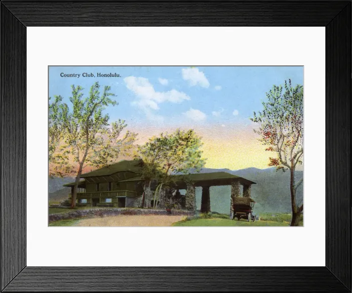 Framed Print : Country Club, Honolulu, Hawaii, USA Framed Print : Country Club, Honolulu, Hawaii, USA