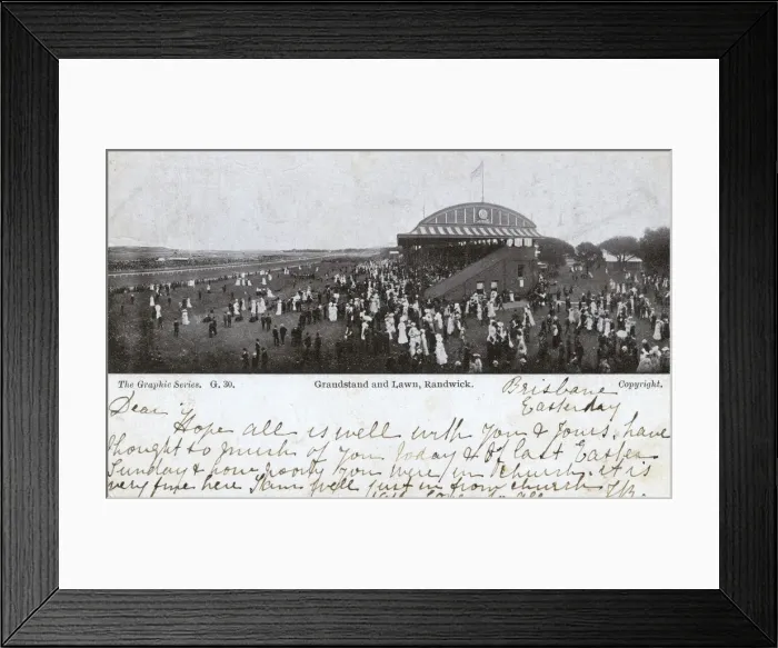 Framed Print : Grandstand and Lawn, Randwick, Sydney, Australia Framed Print : Grandstand and Lawn, Randwick, Sydney, Australia