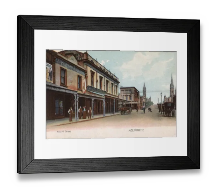 Framed Print : Russell Street, Melbourne, Australia Framed Print : Russell Street, Melbourne, Australia